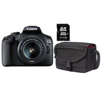 Spiegelreflexkamera EOS 2000D EF-S 18-55 IS II Value Up Kit inkl. Tasche SB130 und 16GB SD-Karte