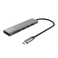 Trust Halyx Snelle USB-C-hub en -kaartlezer