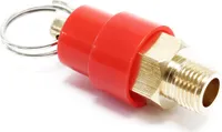Wiltec náhradní díl pro airbrush kompresor AS186 / AS189 / AS196 / AS196A - Přetlakový ventil - náhradní ventil se závitem 9,51 mm (⅛″), příslušenství pro airbrush
