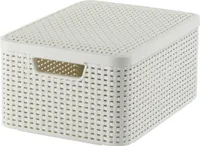 Úložný box Curver s vekom Style M 18L Cream White