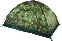 Campingzelt für 2 Personen, Kuppelzelt, Trekkingzelt, Wasserdicht und UV-Schutz, Camouflage, Grün