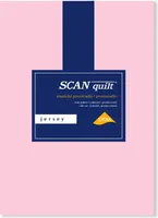 SCANquilt napínací prostěradlo JERSEY ELASTIC LYCRA růžová 95% dlouhovlákná česaná bavlna 5% elastan 140 x 200 cm