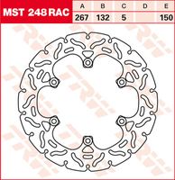 Tarcza hamulcowa TRW Lucas MST248RAC, sztywna