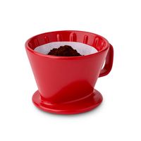 Tchibo Kaffeefilter, Filtergröße 2, Spülmaschinengeeignet, Keramik, Rot
