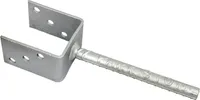 GeZu Impex® U-Pfostenträger 116 mm, U-Form mit Steindolle 200 mm, Pfostenhalter, Zaunträger