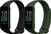 kwmobile 2x Sportarmband kompatibel mit Amazfit Band 7 Armband - Fitnesstracker Band Set aus TPU Silikon