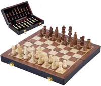Skladacia Šachová Súprava z Jaseňového Dreva 38.5x38.5cm - Kvalitné Drevené Figúrky a Praktické Skladanie