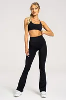 Gym Glamour Sport Schlaghose Schwarz für Training und Alltag Farbe: Schwarz Größe: L