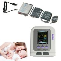 CONTEC08A Digitales Blutdruckmessgerät Automatische NIBP Maschine Erwachsene Kinder Neugeborene 4 Manschetten Farbe LCD