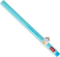Legami - Gelschreiber mit dekorativem Tier - Lovely Friends, Bunny-Thema, nicht rollend, schwarze Tinte, entfernbares und wieder kombinierbares Tier, 0,5 mm Spitze