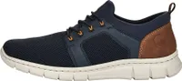 Rieker Herren Sneaker Stoff Schlupfschuh Gummizug B7796, Größe:46 EU, Farbe:Blau