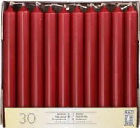 STARPAK Tafelkerzen 21 mm bordeaux 30er Pack
