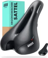 AARON Touring Fahrradsattel - ergonomischer Fahrradsitz für Damen und Herren - Gelsattel ist bequem und wasserdicht - Fahrrad Sattel für Trekkingrad, Mountainbike, Stadtrad, E-Bike