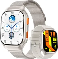 Smartwatch, Smartwatch Damen Herren, 1,96" AMOLED Fitness Tracker Uhren für Android iOS, IP68 Wasserdicht Pulsmesser Schrittzähler Aktivitätstracker