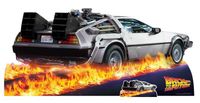 Back to the Future - DeLorean - Auto - Pappaufsteller Standy - 195x90 cm