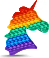 Push It Fidget Toy Einhorn 39cm 22cm 16cm Bubble Pop Antistress Spielzeug TikTokForm:Einhorn 22.5 x 21.5 cm
