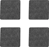 Oblique Unique 4 Filz Untersetzer Getränke Glas Untersetzer quadratisch - hellgrau