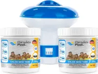 Dosierschwimmer klein + 320 Stück Mini Chlortabletten 3,6 g, Schnelllöslich, Desinfektion, Planschbecken, Minipool, Splashpool, Whirlpool, Frame Pool