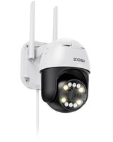 ZOSI C296 8MP 4K WLAN Überwachungskamera Aussen mit Plug-in Strom, 355°/140° Schwenkbar IP Dome Kamera mit Spotlight, Auto Tracking, 2-Wege-Audio