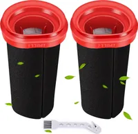 Staubsauger Filter für Bosch Flexxo Serie 4 BBH3Z0025 BBH3PETGB BBH3211GB 25.2v /21.6V Kabelloser Staubsauger, 2 Stück, Ersetzt # 12026520