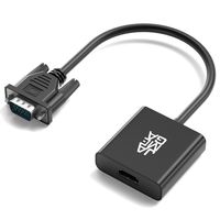 VGA auf HDMI Adapter Audio-Untersützung 1080P Auflösung VGA zu HDMI PC, Laptop