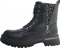 Dockers by Gerli Mädchen Schnürstiefel in Schwarz, Größe 33