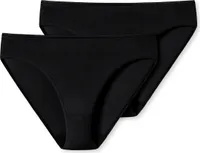 Schiesser Damen 2PACK Tai schwarz 38  DPK