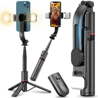 statyw do selfie 3w1 Bluetooth ze zdalnym wyzwalaczem Bluetooth Wysuwany monopod 360° Uchwyt na telefon komórkowy Teleskopowy kijek do selfie do iPhone'a Android Retoo