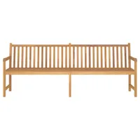 Ławka ogrodowa 228 cm lite drewno tekowe