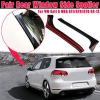 AUDEW 2x Hinten Fenster Spoiler Wing Heckspoiler für VW Golf 6 MK6 GTI/GTR/GTD 2008-2013