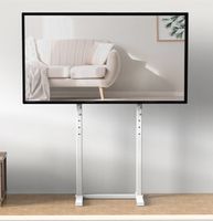 WISFOR TV Standfuss Fernseher Ständer für 32” to 65” Flach LED LCD Monitor, Höhenverstellbar, max VESA 600x400mm, bis 40kg, weiß