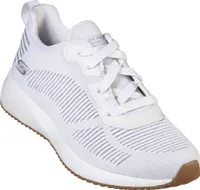 Skechers Damen Schnürschuhe Sportlich Gummisohle weiß