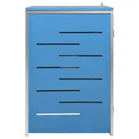 vidaXL Box na odpadky pro 1 odpadkový koš 69x77,5x112,5 cm nerezová ocel