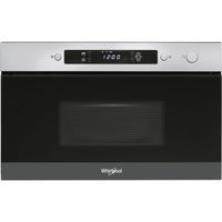 Whirlpool - Integrovaná mikrovlnná trouba AMW 4900/IX, nerez, 22 l, 750 W, 25 cm otočný talíř, 4 stupně výkonu