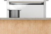 Klarstein Royal Flush Eco 75 Downdraft Dunstabzugshaube - A++ Energieeffizient, 720 m³/h Luftstrom, Touch-Bedienfeld, LED-Licht, Edelstahl & Glas, Weiß