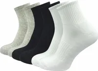 Gawilo  Tennissocken Damen (6 Paar), Weiss Grau Schwarz / 39 - 42