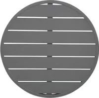Bolero dunkelgraue runde Aluminium Tischplatte 580mm