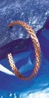 Geflochtener Kupferarmreif, schmal