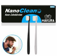 NanoClean Nano zubní kartáček 20 000 vláken Ultra jemný zubní kartáček [sada 2 ks]