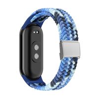 Ersatz Armband für Xiaomi Mi Band 8 Nylon, Farbe:Farbenfroh Blau