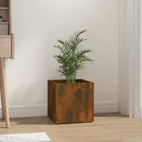 Prolenta Premium - Pflanzgefäß Räuchereiche 40x40x40 cm Holzwerkstoff