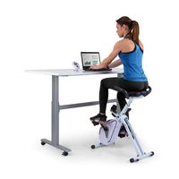 Capital Sports Azura Heimtainer, Deskbike mit Magnet-Widerstand, Heimtrainer-Fahrrad Klappbar, Fitness Fahrrad Heimtrainer, Schreibtischfahrrad für Ausdauertraining, Fitnessgeräte für Zuhause