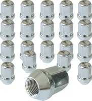 20x Matice kola M12x1,5 60° s kuželovým límcem uzavřená SW19 kompatibilní s Ford Escort Focus Mondeo Scorpio KA KUGA