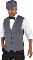 M220245-M-L grau-schwarz Herren 1920 er Jahre Mann Kostüm Gr.M-L=52-56
