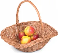 JIPRO® Weidenkorb für Geschenke Hüttchen Orom I. - B 34 x T 30 x H 11/27(cm)