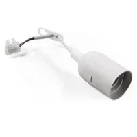 McShine Renovierfassung, E27, 11cm Kabel, weiß, 2-poliger Lüsterklemme