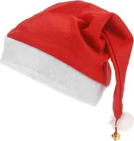 Weihnachtsmütze mit Glöckchen WEIHNACHTSMÜTZE NIKOLAUSMÜTZE BOMMEL + GLÖCKCHEN