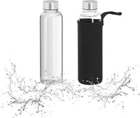 relaxdays 2er Set Trinkflasche 500 ml