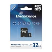 MEDIARANGE 32GB microSDHC - 32 GB - MicroSDHC - Klasse 10 - 45 MB/s - 15 MB/s - černý