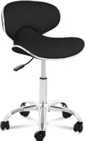 physa Rollhocker mit Lehne - 48 - 62 cm - 150 kg - Schwarz